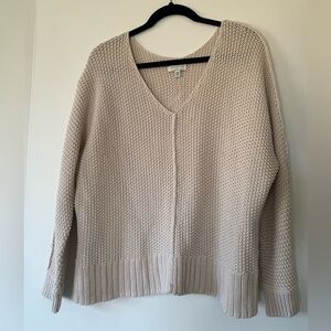 Knit beige Lucky brand medium sweater